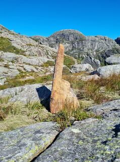 Photo de Andreas Mohr le long du parcours