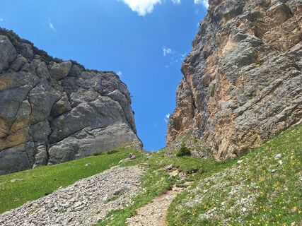 Photo de Katharina le long du parcours