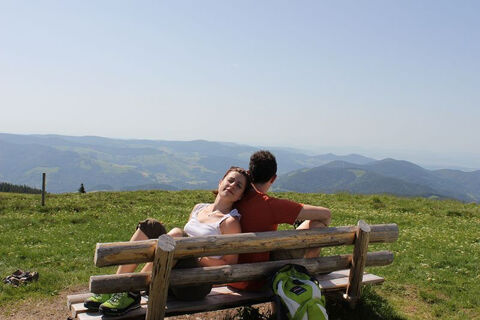 Wanderpause mit Ausblick