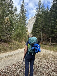 Photo de Andreas Gramsel le long du parcours