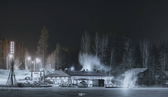 Die Sauna in Tykkimäki ist ein beliebter Ort zum Winterbaden.