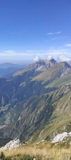 Photo de Michele Goffi le long du parcours