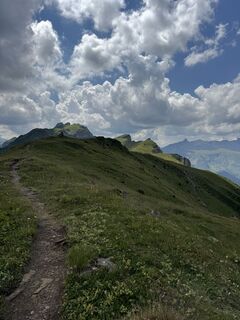 Foto von Andrea Omlin entlang der Tour