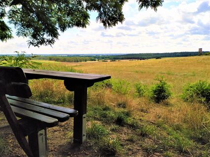 Sitzbank mit toller Aussicht vom Dolchauer Berg
