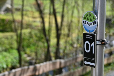 Wegweiser Ostwiger Rundweg &amp; Elpeweg