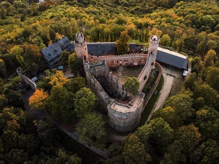 Tourismus Service Bergstrasse Burgensteig Auerbacher Schloss Daemmerung Thomas Fischer