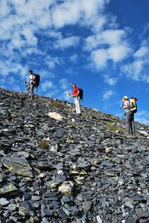 La salita al Pizz Coroi