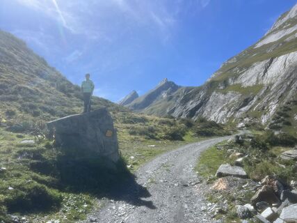 Foto de Giulio Vannini a lo largo del recorrido