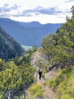 Foto von Vasilina Terente entlang der Tour