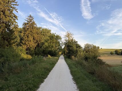 Donauwörth Gehen am morgen bei Sonnenschein