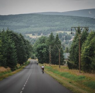 Radfahren am Erzgebirgskamm