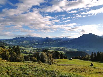 Blick auf Vorder- und Mittelbregenzerwald