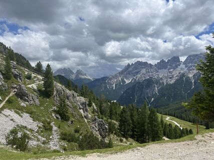 Foto von Rosi entlang der Tour