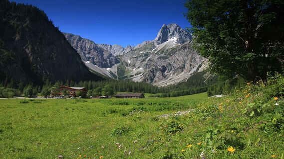 Gramai Alm am Schluss des Falzthurntales