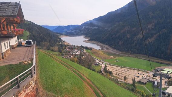 Auffahrt mit der Gondel