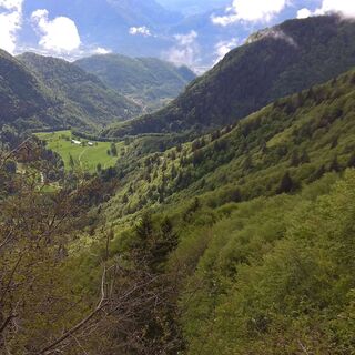 Blick auf Malga Grassi