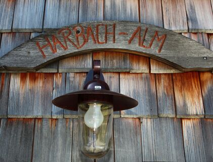 Schild Harbachalm