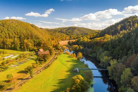 Weiße Elster bei Berga in der Nähe der Clodramühle