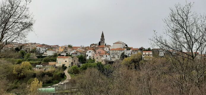 Foto von Marianne entlang der Tour