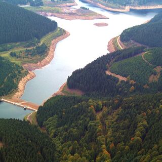 Luftaufnahme Unterbecken Goldisthal