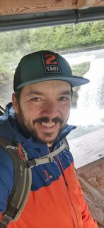 Foto de Klaus Lehner a lo largo del recorrido