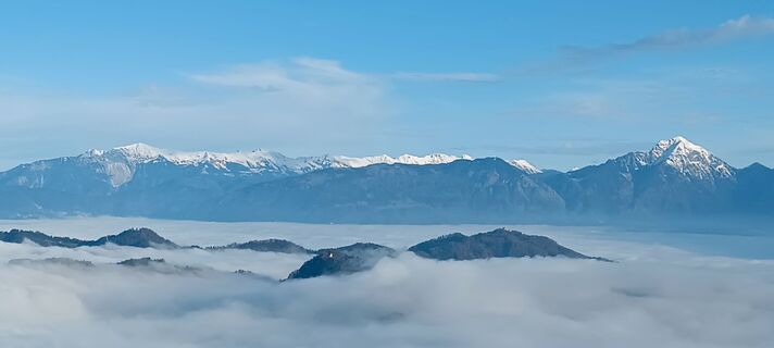 Foto de Gregor Porenta a lo largo del recorrido
