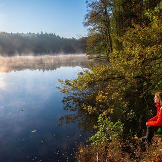Der Möhnesee an der Sauerland-Waldroute