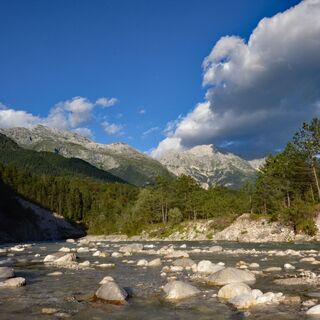 Der Blick zum Monte Canin