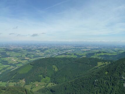 Ausblick bis ins Mühlviertel