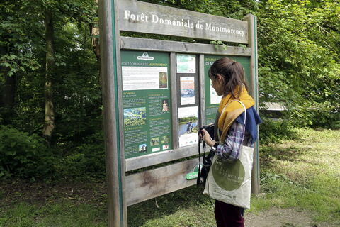 Schild des Staatswaldes von Montmorency