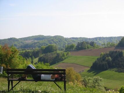 Rast am "Grenzgänger" Weg