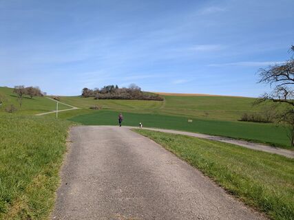 Foto von Gabriele entlang der Tour