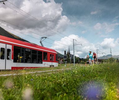 Bike und Bahn - Im Goms unzertrennlich wie Zwillinge