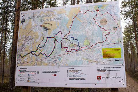 Raahe Hummastinvaara Mountainbike- und Outdoor-Wegekarte