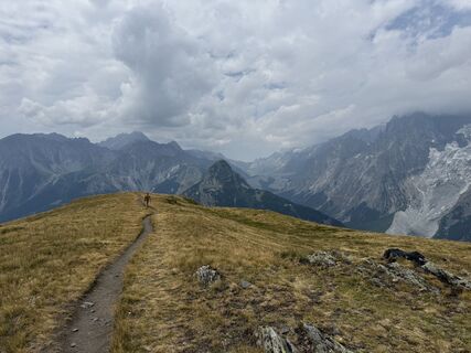 Foto von Laurence Fournier entlang der Tour