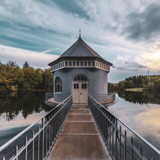Pumpenhäuschen am Itzenplitzer Weiher