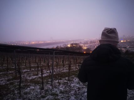 Foto von Sonja entlang der Tour