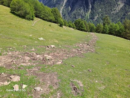 Foto de Elisabeth Thaler a lo largo del recorrido
