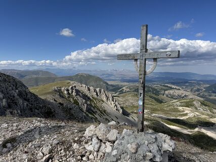 Photo de Matteo Baiocco le long du parcours