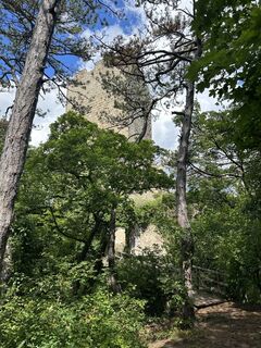 Photo de Georgina Erdős le long du parcours