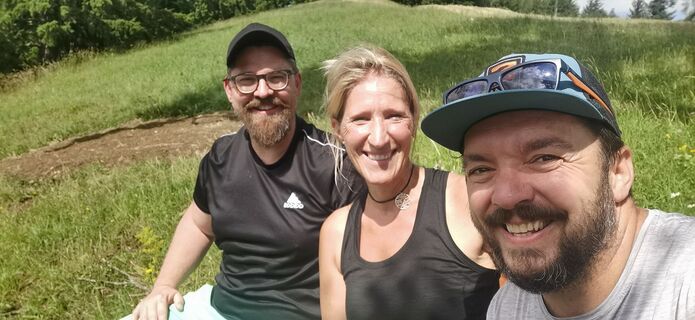 Foto von Klaus Lehner entlang der Tour