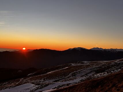 Zdjęcie z Nicola Florini wzdłuż trasy