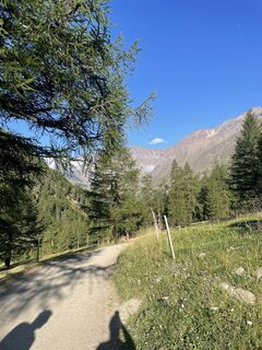 Foto von Silke entlang der Tour