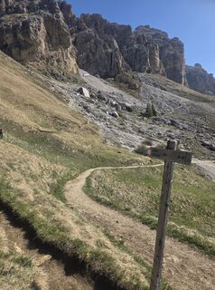 Photo de Darija Forgač le long du parcours