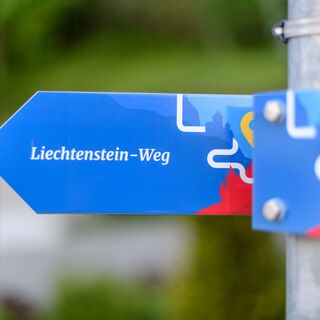Beschilderung Liechtenstein-Weg