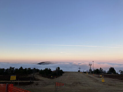 Blick vom Ettelsberg auf ein Wolkenmeer