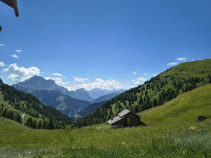 Photo de Maria Moro le long du parcours