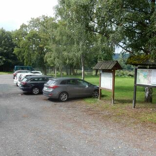Parkplatz am Schlossteich in Rottleberode