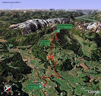 google 3d Wanderkarte