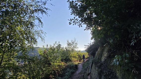 Zdjęcie z Katja Senkel wzdłuż trasy